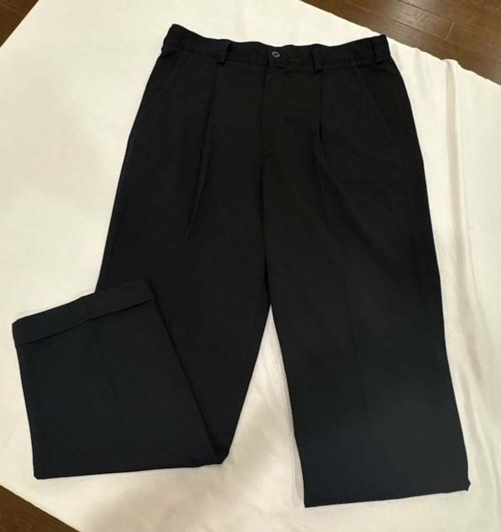 Nike Golf Pleated Dress Pants Black Size 34x30